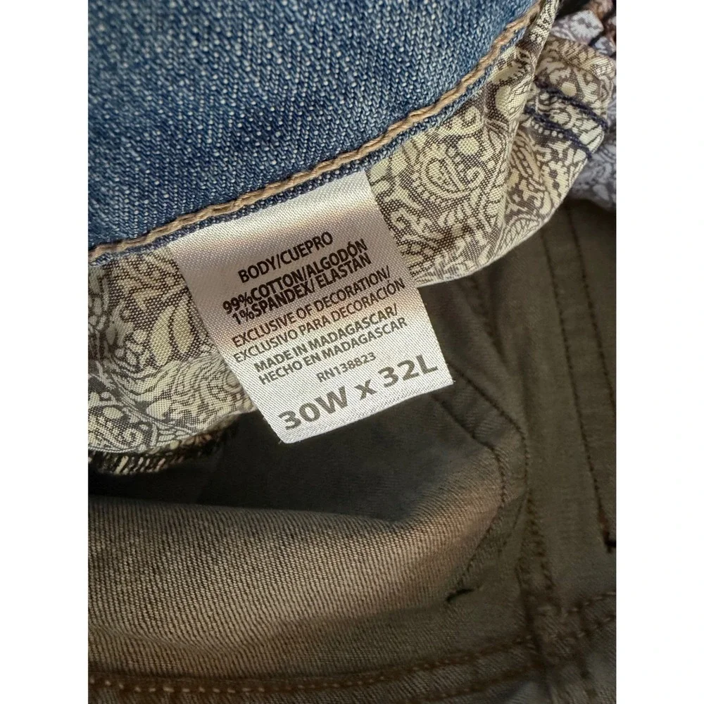 Cody‎ James Mens Medium Wash Straight Leg Western Denim Jeans Blue Size 30x32
